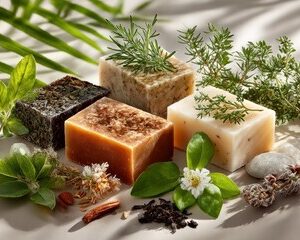 Natural handmade soap bar designed to cleanse and nourish the skin from MFT Natural Care.